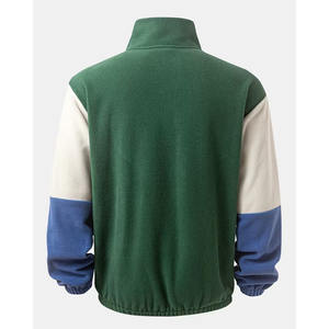 Veste polaire double face pour garçons automne 2026, bloc de couleurs, décontractée, chaude, fermeture éclair, tendance, vente en gros - Product Image 2