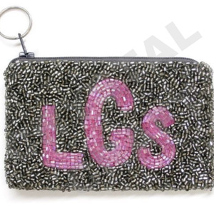 Noir avec coeur graine perlée porte-monnaie portefeuille bel accessoire à la mode avec des caractéristiques d'accessoires à la mode - Product Image 6