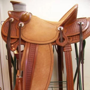 Vente en gros de selle Western Ranch Roping de haute qualité en cuir équitation sentier baril Endurance Tack Set Fabricant - Product Image 1