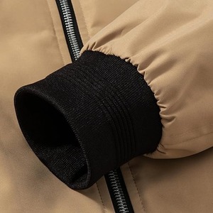 Blouson aviateur d'hiver léger et décontracté pour hommes Veste de vol universitaire avec tissu coupe-vent - Product Image 5