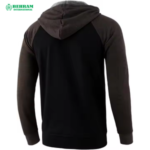 Sweat-shirts à capuche unisexes personnalisés de haute qualité, avec fermeture éclair, logo personnalisé, 100% coton, molleton/polaire française - Product Image 2