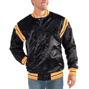 Men's Winter Puffer <b>Jackets</b> with Stand Collar Front Logo Customizable Sublimation Design High Quality <b>Canvas</b> Fabric Wholesale - Product Image 6