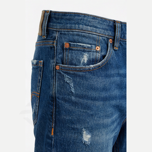 OEM <b>Men's</b> Comfortable 100% Cotton Denim Pant Custom Color Straight <b>Jean</b> <b>Embroidered</b> Button Waterproof Breathable Winter Bulk - Product Image 5