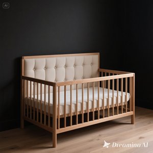 เปลเด็กทำจากไม้สักเนื้อแข็งธรรมชาติสำหรับตลาดสหราชอาณาจักร - Product Image 4