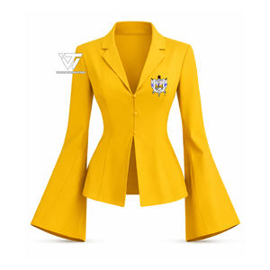 Ropa de la Hermandad Sigma Gamma Rho al por Mayor, Chaqueta Blazer con Mangas Campana Bordadas, Artículos Griegos - Product Image 1