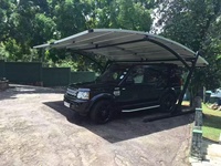 Abri de voiture moderne Starshine de haute qualité en membrane PVDF, abri de voiture double en acier, abri de voiture extérieur, toiture de carport en PVC