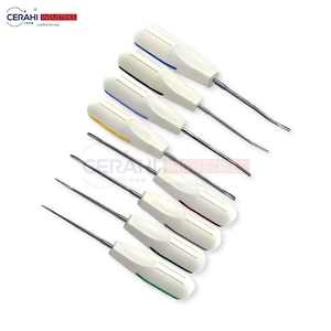 Juego de elevadores de raíz de luxación de 8 piezas, Kit de Instrumentos dentales manuales reutilizables, extracción de dientes, cirugía oral, Cerahi de acero para dentistas - Product Image 4