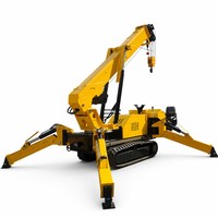 Mini-grue araignée 3 tonnes 5 tonnes avec ventouses à vide, grue sur chenilles pour la manutention de panneaux et le verre architectural, pour utilisation sur chantier