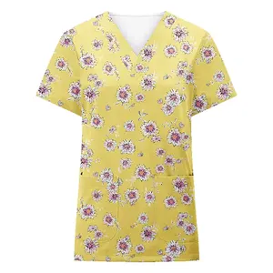 Ensemble de gommage d'infirmière médicale personnalisé de qualité Uniforme de survêtement en jersey à la mode pour les hôpitaux Tissu de qualité - Product Image 6