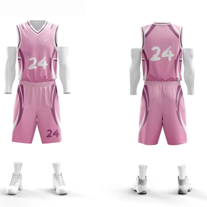 Ensemble d'uniformes de basketball imprimés sur toute la surface, provenant du fabricant, personnalisé pour l'entraînement sportif et la compétition, kit d'équipe - Product Image 3