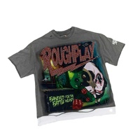 T-shirt pour homme à manches longues double couche en jersey polyester/coton, séchage rapide, respirant, haute qualité, décontracté