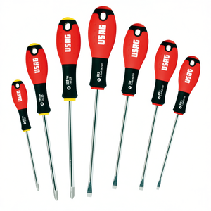 <b>Set</b> of 7 USAG <b>Screwdrivers</b> for Slot-Head and PHILLIPS Screws - Product Image 2