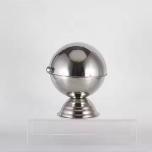 Eco-Friendly Stylish Metal Raised Bowl with Cone Shape Stand Brushed Stainless Finish for Parties - Product Image 2