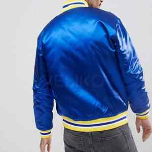 Marque privée de vestes en satin pour hommes de couleur personnalisée avec logo personnalisé coupé et cousu prix chaud pour une utilisation hivernale - Product Image 3