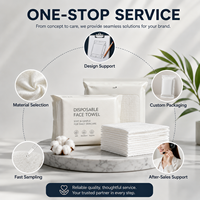 Serviette de Visage Jetable de Luxe, Douce et Hypoallergénique, pour Salons, Spas, Voyages et Hôtels