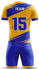 Nouveau modèle, logo et couleurs personnalisés, ensemble de maillots de football 100% polyester avec des designs personnalisés pour les hommes adultes, entraînement et vêtements de sport - Product Image 3