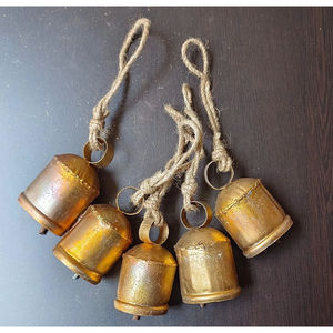 Premium Quality Modern Style Metal Hanging <b>Bell</b> Chime Handcrafted Three <b>Bells</b> Festive Decoration Accessory Lowest Price - Product Image 6