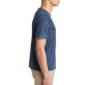 Service OEM, t-shirts personnalisés à délavage acide, vente en gros, t-shirts légers pour hommes à délavage acide à vendre - Product Image 3