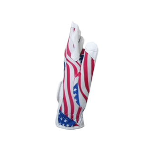 Custom Left Hand Golf Glove White Cabretta Leather Premium Sheepskin Breathable Hand Grips Outdoor Sports - Product Image 4