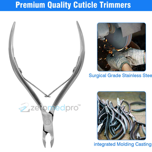 Coupe-cuticules professionnel en acier inoxydable, outil de manucure et pédicure pour salon, coupe-cuticules en acier inoxydable - Product Image 5