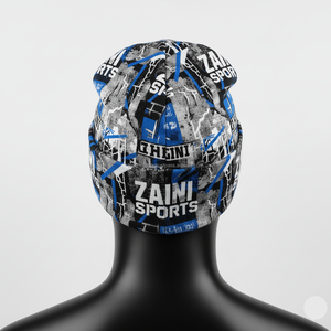 Gorro de lana para mujer, tejido de punto de poliéster Premium, 320 GSM, suave, cálido, estirable, estampado por sublimación, gorro jacquard multicolor - Product Image 3