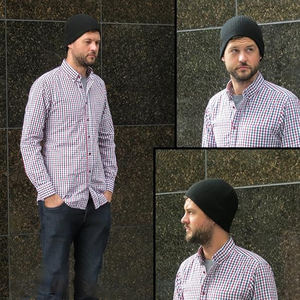 Nouveau style long à la mode broderie personnalisée Logo extérieur garder au chaud hiver mode bonnet chapeau - Product Image 5