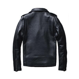 Chaqueta de cuero con logotipo personalizado de calidad superior Estilo único Secado fácil Tasa de fábrica Tendencia Moda Cierre de cremallera Técnica lavada - Product Image 3