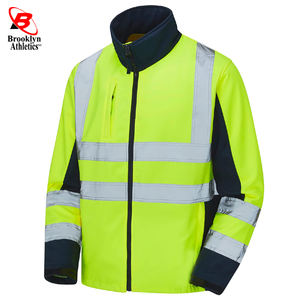 Chaqueta de trabajo de tela de poliéster Premium para hombre con forro de alta visibilidad Soporte de logotipo personalizable - Product Image 4