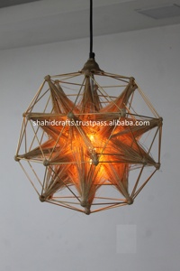 Latest Design Handmade Natural Rattan Pendant Hanging Lamp New Latest Design. Natural Color Manufacturer and Exporter. - Product Image 2
