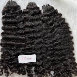 VAGUE BIRMAISE DOUBLE TIRÉ NATUREL NOIR BRUT Remy Vierge DONATEUR UNIQUE FAISANT DES PERRUQUES EXTENSION DE CHEVEUX HUMAINS VIETNAMIENS - Product Image 5