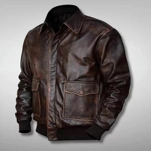 Veste en cuir de haute qualité pour hommes Produit de pointe fabriqué au Pakistan Veste en cuir pour hommes au meilleur prix Veste d'hiver en cuir à la mode - Product Image 3