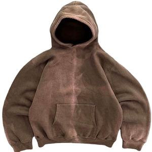 2025 otoño peso pesado Sudadera con capucha 360g algodón de gran tamaño pulóver sudadera Casual sudaderas con capucha logotipo personalizado estampado Unisex - Product Image 1