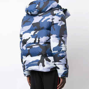 Chaqueta acolchada de manga larga para hombre, novedad, con logotipo personalizado impreso, chaqueta acolchada de color personalizada ajustada informal a la última moda - Product Image 2