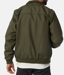 แจ็กเก็ตซาฟารีสำหรับผู้ชายผ้าฝ้าย100% ย้อนยุคปักโลโก้กระเป๋าหน้าคอตั้งสำหรับฤดูหนาว - Product Image 4