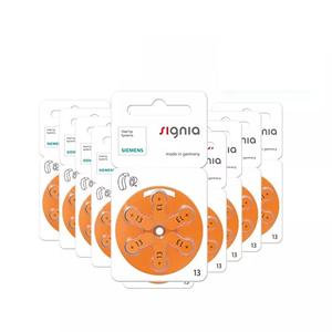 Batterie pour aides auditives Signia A13 Zinc Air de haute qualité sans mercure 4 tailles pour aides auditives BTE - Product Image 6