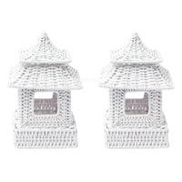 Elegante Esszimmer Wicker Craft überbackene Pagode Laterne aus Laterne Home Decoration Vietnam Handwerk Vietnam Großhandel