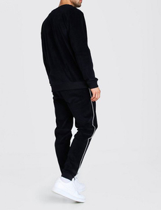 Latest Customized Design Men Piping Details Slim Fit <b>Velour</b> <b>Tracksuit</b>/ Men Sweatsuit/ Custom Made Men Jogging Suit - Product Image 2