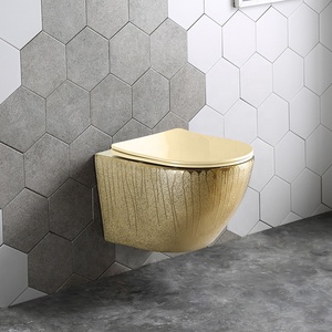 Nuevo Lanzamiento: Inodoro Suspendido de Pared de Color, Sanitario de Cerámica para Baño, Inodoro Suspendido con Descarga Directa - Product Image 5