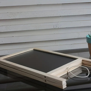 Hai mặt có thể đảo ngược a-khung gỗ Bảng Phấn freestanding bàn <span class=keywords><strong>menu</strong></span> Board tin nhắn đám cưới dấu hiệu Đảng Memo Bảng phấn - Product Image 6