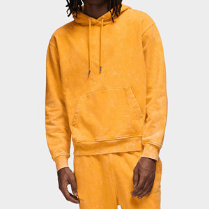 2025 nouveauté haute qualité 100% coton lourd 200 GSM pull acide lavage à capuche surdimensionné séchage rapide pour hommes pour l'hiver - Product Image 1