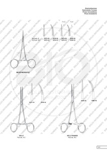Pinzas antimosquitos curvadas de acero inoxidable pulgadas 14 Cm pinzas hemostáticas quirúrgicas SAROT para hemostasia de precisión y manejo de tejidos - Product Image 2