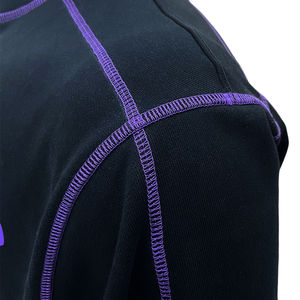 Ensemble de survêtement décontracté en coton pour homme avec logo personnalisé, couture contrastée, col rond, ensemble de survêtement de sport, jogging, impression, survêtement - Product Image 4