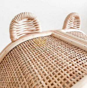 ตู้หวายตุ๊กตาหมีทำมือสำหรับเด็กตกแต่งห้องเด็กของเล่นอื่นๆ100% สำหรับเด็ก - Product Image 4