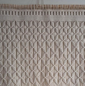 Macrame Window Curtain | Outdoor Backyard Party Home Decor Macrame <b>Door</b> Curtain | Large Wedding Backdrop Wall Hanging Tapestry - Product Image 1