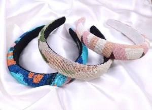 Bandeaux à la mode perlés et brodés à la main Bandeaux en tissu maigre confortables avec une usure facile et une coupe rembourrée douce - Product Image 2