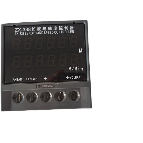 y Controlador de velocidad y longitud de ZX-338, velómetro