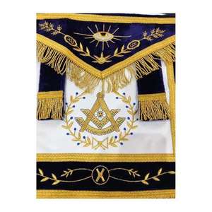 Tablier maçonnique en cuir personnalisé pour logo brodé, vente en gros au meilleur prix avec les meilleurs matériaux, tabliers maçonniques - Product Image 2