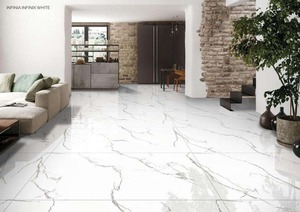 600x1200 Carreaux de luxe modernes Carreaux de céramique en porcelaine brillante à motifs de marbre pour l'intérieur de la maison, le mur de la villa et le sol du salon - Product Image 2