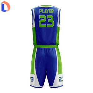 ชุดบาสเก็ตบอลแบบกลับด้านได้ คุณภาพสูง ปี 2022 ระบายอากาศได้ดี ป้องกันแบคทีเรีย แห้งเร็ว ดีไซน์เปล่าสำหรับออกแบบสไตล์ส่วนตัว - Product Image 3