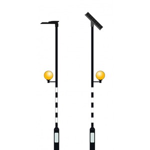 Led belisha đèn hiệu trong trắng và màu vàng ngựa vằn qua đèn bài nhấp nháy cho người đi bộ lối đi Ánh sáng chất lượng cao - Product Image 3